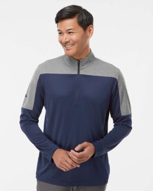 Adidas Men's Ultimate365 Lightweight Colorblocked Quarter-Zip Pullover - Image 10