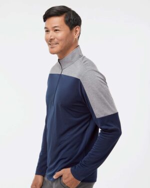 Adidas Men's Ultimate365 Lightweight Colorblocked Quarter-Zip Pullover - Image 11