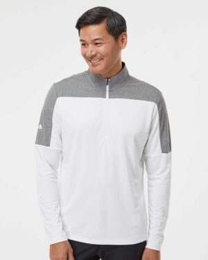 Adidas Men's Ultimate365 Lightweight Colorblocked Quarter-Zip Pullover - Image 16