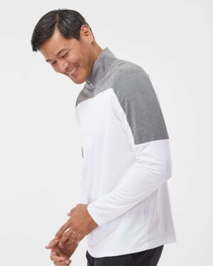 Adidas Men's Ultimate365 Lightweight Colorblocked Quarter-Zip Pullover - Image 17