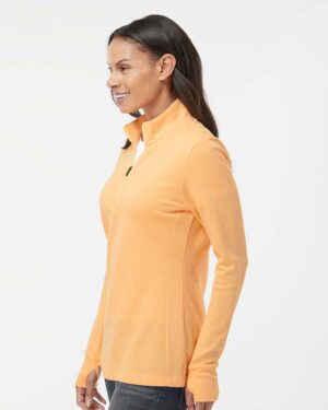 Adidas Women's 3-Stripes Quarter-Zip Sweater Pullover - Image 5