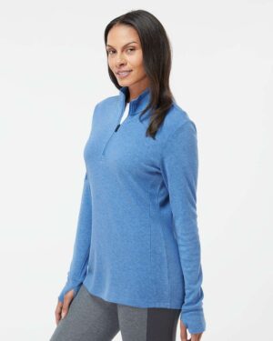 Adidas Women's 3-Stripes Quarter-Zip Sweater Pullover - Image 23