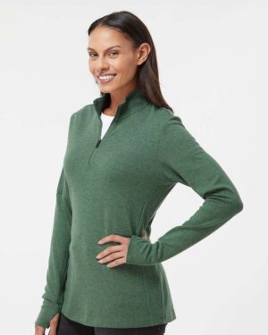 Adidas Women's 3-Stripes Quarter-Zip Sweater Pullover - Image 29