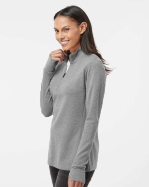 Adidas Women's 3-Stripes Quarter-Zip Sweater Pullover - Image 35