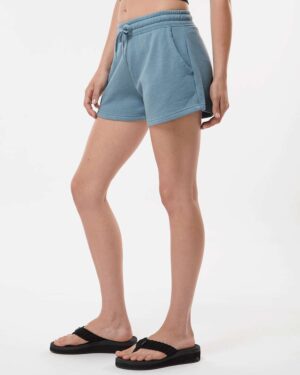 Independent Trading Co. Women’s Lightweight California Wave Wash Fleece Shorts - Image 41