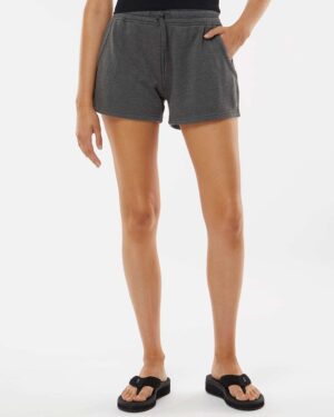 Independent Trading Co. Women’s Lightweight California Wave Wash Fleece Shorts - Image 52