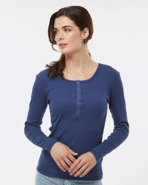 Boxercraft Women's Harper Long Sleeve Henley - Image 12