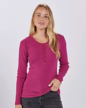 Boxercraft Women's Harper Long Sleeve Henley - Image 22