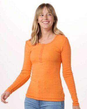 Boxercraft Women's Harper Long Sleeve Henley - Image 7