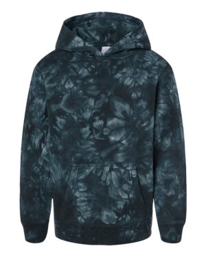 Independent Trading Co. Youth Midweight Tie-Dyed Hooded Sweatshirt - Image 7
