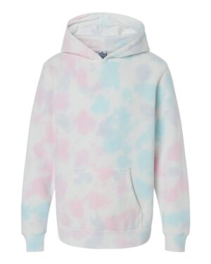 Independent Trading Co. Youth Midweight Tie-Dyed Hooded Sweatshirt - Image 13