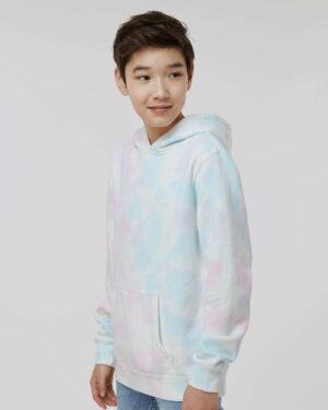 Independent Trading Co. Youth Midweight Tie-Dyed Hooded Sweatshirt - Image 17