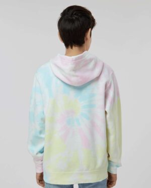 Independent Trading Co. Youth Midweight Tie-Dyed Hooded Sweatshirt - Image 36