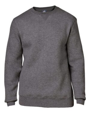 J. America Unisex Premium Fleece Crewneck Sweatshirt - Image 3