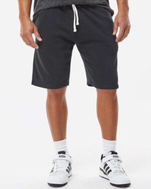J. America Unisex Triblend Fleece Shorts - Image 4