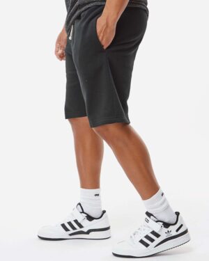 J. America Unisex Triblend Fleece Shorts - Image 5