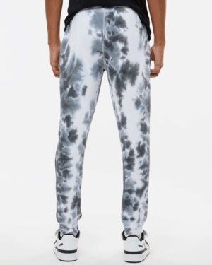 J. America Unisex Tie-Dyed Fleece Joggers - Image 6