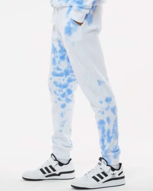 J. America Unisex Tie-Dyed Fleece Joggers - Image 35
