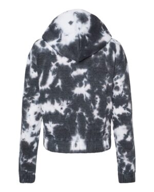 MV Sport Women's Sueded Fleece Tie-Dyed Crop Hooded Sweatshirt - Image 14