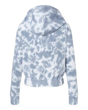 MV Sport Women's Sueded Fleece Tie-Dyed Crop Hooded Sweatshirt - Image 20