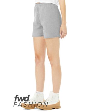BELLA + CANVAS Women's FWD Fashion Cutoff Fleece Shorts - Image 3