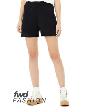 BELLA + CANVAS Women's FWD Fashion Cutoff Fleece Shorts - Image 4