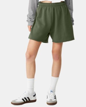 BELLA + CANVAS Women's FWD Fashion Cutoff Fleece Shorts - Image 12