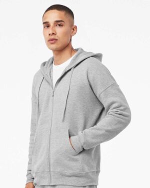 BELLA + CANVAS Unisex Sponge Fleece DTM Full-Zip Hoodie Sweatshirt - Image 5