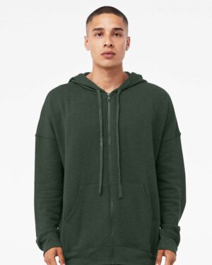 BELLA + CANVAS Unisex Sponge Fleece DTM Full-Zip Hoodie Sweatshirt - Image 16