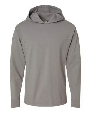 ComfortWash by Hanes Unisex Garment-Dyed Jersey Hooded Long Sleeve T-Shirt - Image 7