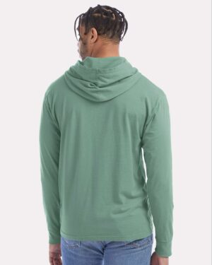 ComfortWash by Hanes Unisex Garment-Dyed Jersey Hooded Long Sleeve T-Shirt - Image 18