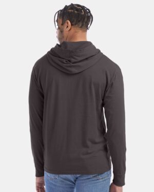 ComfortWash by Hanes Unisex Garment-Dyed Jersey Hooded Long Sleeve T-Shirt - Image 36