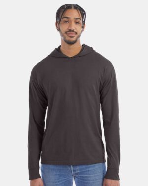 ComfortWash by Hanes Unisex Garment-Dyed Jersey Hooded Long Sleeve T-Shirt - Image 34