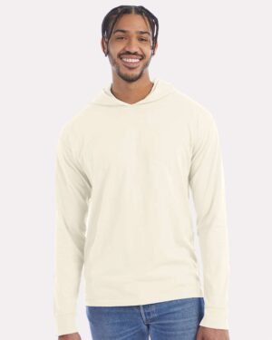 ComfortWash by Hanes Unisex Garment-Dyed Jersey Hooded Long Sleeve T-Shirt - Image 40