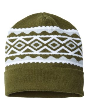 CAP AMERICA USA- Made Diamond Cuffed Beanie - Image 7