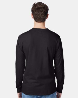 Hanes Men's Authentic Long Sleeve Pocket T-Shirt - Image 6