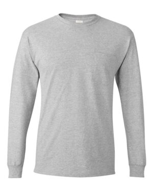 Hanes Men's Authentic Long Sleeve Pocket T-Shirt - Image 7