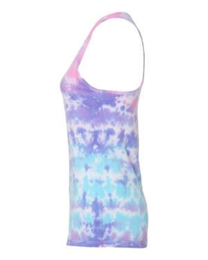 Colortone Women's Tie-Dyed Racerback Tank Top - Image 3
