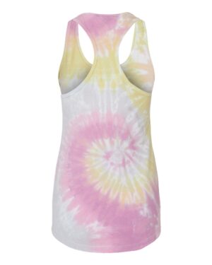 Colortone Women's Tie-Dyed Racerback Tank Top - Image 8