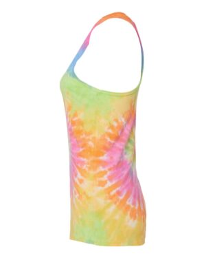 Colortone Women's Tie-Dyed Racerback Tank Top - Image 15