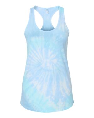 Colortone Women's Tie-Dyed Racerback Tank Top - Image 19