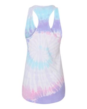 Colortone Women's Tie-Dyed Racerback Tank Top - Image 32
