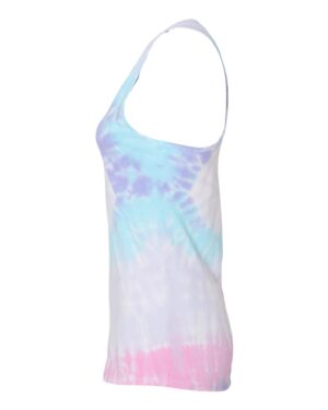 Colortone Women's Tie-Dyed Racerback Tank Top - Image 33