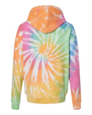 Colortone Unisex Tie-Dyed Cloud Inside-Out Fleece Hooded Sweatshirt - Image 3