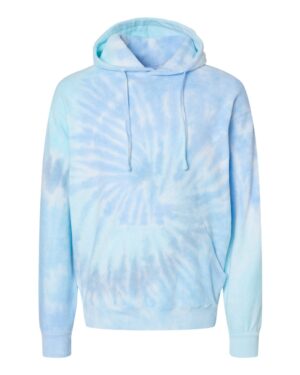 Colortone Unisex Tie-Dyed Cloud Inside-Out Fleece Hooded Sweatshirt - Image 14