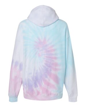 Colortone Unisex Tie-Dyed Cloud Inside-Out Fleece Hooded Sweatshirt - Image 22