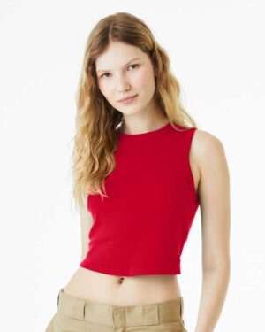 BELLA + CANVAS Women's Micro Rib Muscle Crop Tank - Image 34