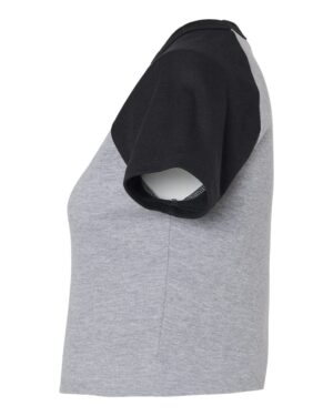 BELLA + CANVAS Women's Micro Rib Raglan Baby Tee - Image 3