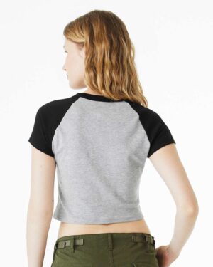 BELLA + CANVAS Women's Micro Rib Raglan Baby Tee - Image 6