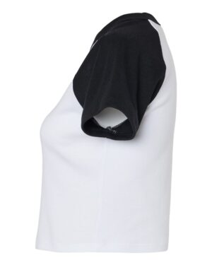 BELLA + CANVAS Women's Micro Rib Raglan Baby Tee - Image 15